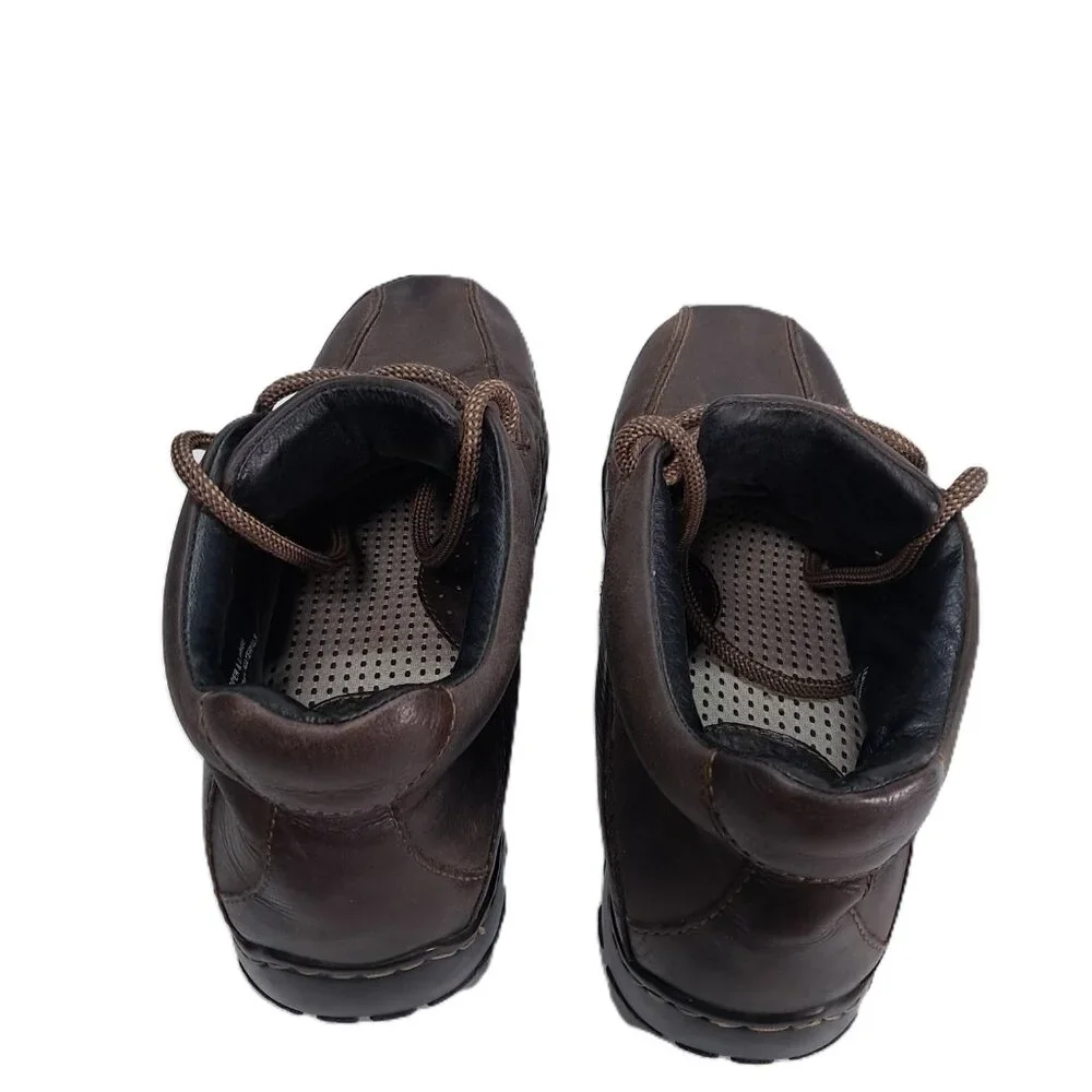 Born Ankle Boots Men US 8, EU 41 Brown Leather Casual Lace Up Chukka